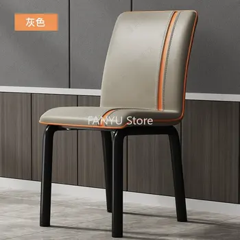 Современные минималистичные обеденные стулья Роскошный Дизайн комода Креативный обеденный стул с расслабляющей спинкой Sandalye Home Furniture WZ50DC