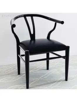 Железный чайный столик обеденный стул скандинавский минималистичный Y-образный стул домашний компьютерный стол роговой стул табурет легкий роскошный современный ресторан