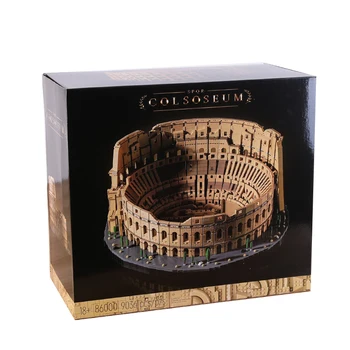 Большой 9036шт 86000 Архитектурный город Италия, Римский Колизей, модель строительных блоков, 10276 кирпичей, детские игрушки
