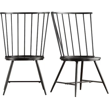 Бесплатная доставка по США Обеденный стул Chelsea, деревянный набор из 2 штук, черный 22,50x21,50x39,00 дюймов