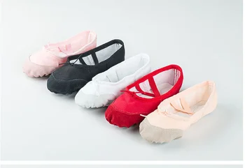 Обувь для танцев для девочек, обувь для занятий йогой и балетом с коротким верхом на мягкой подошве